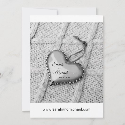 Elegant Traditional Photo Wedding Save the Date Kaart (Achterkant)