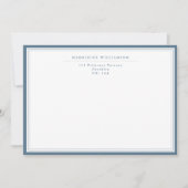 Elegant Traditional Triple Border Correspondent Notitiekaartje (Voorkant)