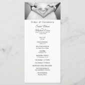 Elegant traditioneel foto bruiloft programma programmakaart (Voorkant)