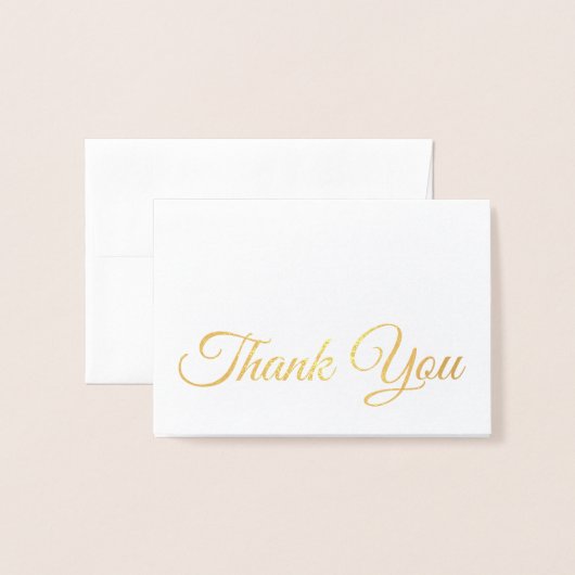 Elegant traditioneel Gold Script Hartelijk dank Folie Kaarten (Voorkant met envelop)
