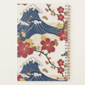 Elegant traditioneel Japans kimono patroon Planner (Achterkant)