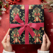 Elegant traditioneel kerstinpakpapier cadeaupapier