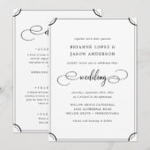 Elegant traditioneel klassiek in één keer kaart (Voorkant / Achterkant)