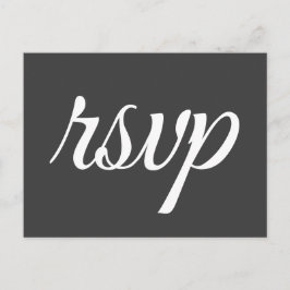 Elegant, traditioneel "rsvp" Briefkaart