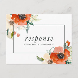 Elegant Traditions Bloemenuitnodiging met maaltijd Uitnodiging Briefkaart