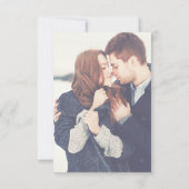 Elegant Transparant Photo Wedding Detail Card Kaart (Achterkant)