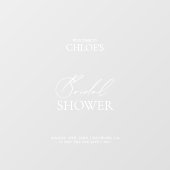 Elegant Transparant Vrijgezellenfeest Welkomstbord Raamsticker (Vel)