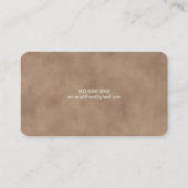 Elegant Travel Agent World Map Old Brown Visitekaartje (Achterkant)