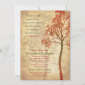Elegant Tree Afstuderen Invitation Kaart (Voorkant)