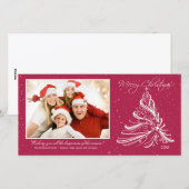 Elegant Tree Family Kerstkaart (Voorkant / Achterkant)