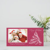 Elegant Tree Family Kerstkaart (Staand voorkant)