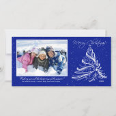 Elegant Tree Family Kerstkaart (Voorkant)