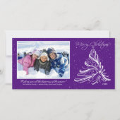 Elegant Tree Family Kerstkaart (Voorkant)