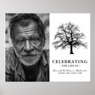 Elegant Tree   Foto begrafenisherdenking Poster