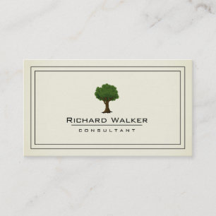 Elegant Tree Garden Lawn Care Logo Landschap Groen Visitekaartje