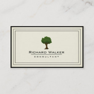 Elegant Tree Garden Lawn Care Logo Landschap Groen Visitekaartje