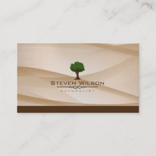 Elegant Tree Green Natuur Linen Garden Landschap Visitekaartje