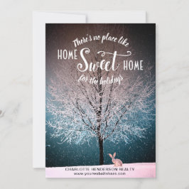 Elegant Tree Home Sweet Home kerst Feestdagenkaart