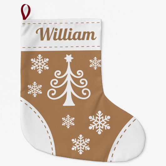 Elegant Tree-kerststop Grote Kerstsok (Voorkant)