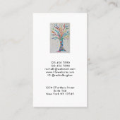 Elegant Tree Life Coach Visitekaartje (Achterkant)