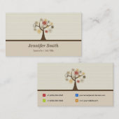 Elegant Tree of Life - Natural Theme Visitekaartje (Voorkant / Achterkant)