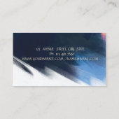 Elegant Tree Silhouette, Yoga Brush Stroke Visitekaartje (Achterkant)