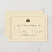 Elegant Tree Wedding RSVP-kaarten RSVP Kaartje (Voorkant / Achterkant)
