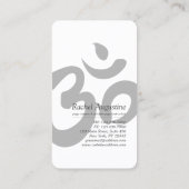 Elegant Tree Yoga Instructor Class Pass Loyalty (Achterkant)