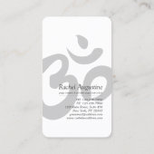 Elegant Tree Yoga Instructor Class Pass Loyalty (Achterkant)
