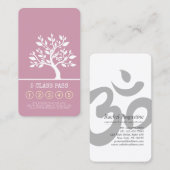 Elegant Tree Yoga Instructor Class Pass Loyalty (Voorkant / Achterkant)