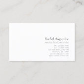 Elegant Tree Yoga Instructor Wellness Life Coach Visitekaartje (Achterkant)