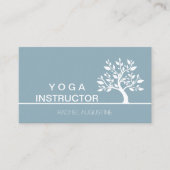 Elegant Tree Yoga Instructor Wellness Life Coach Visitekaartje (Voorkant)