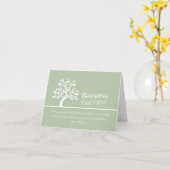 Elegant Tree Yoga Meditation Instructor citeert Kaart (Gele Bloem)