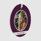 Elegant Trellis | Foto van Sugar Plum Holiday Ornament (voorkant)