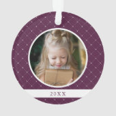 Elegant Trellis | Foto van Sugar Plum Holiday Ornament (achterkant)