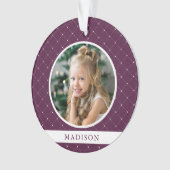 Elegant Trellis | Foto van Sugar Plum Holiday Ornament (voorkant)