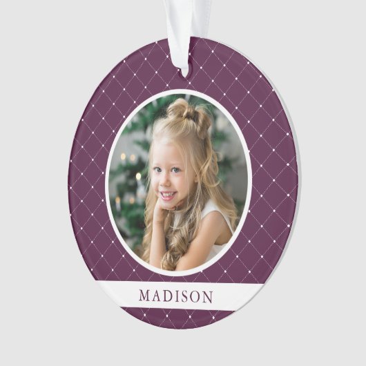 Elegant Trellis | Foto van Sugar Plum Holiday Ornament (voorkant)