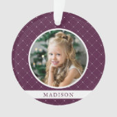 Elegant Trellis | Foto van Sugar Plum Holiday Ornament (voorkant)