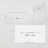 Elegant Trellises bruiloft zitplaats kaart Visitekaartje (Voorkant / Achterkant)