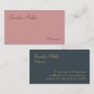 Elegant Trend Colors Modern Handwrite minimalist Visitekaartje