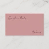 Elegant Trend Colors Modern Handwrite minimalist Visitekaartje (Voorkant)