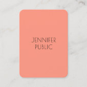 Elegant Trend Colors Moderne Minimale Sjabloon Visitekaartje (Voorkant)