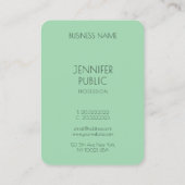 Elegant Trend Colors Moderne Minimale Sjabloon Visitekaartje (Achterkant)