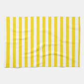 Elegant Trend Colors Yellow White Stripes Sjabloon Theedoek (Horizontaal)