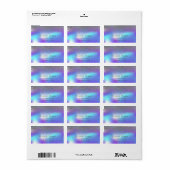 Elegant Trend Stylish Silver Diamonds Holographic Etiket (Full Sheet)