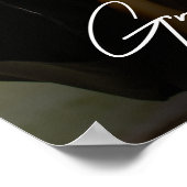 Elegant Trendy 2023 Afstuderen Foto Keepomwille Poster (Hoek)