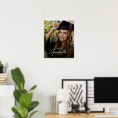 Elegant Trendy 2023 Afstuderen Foto Keepomwille Poster (Thuiskantoor)