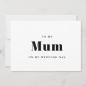 Elegant & trendy Aan mijn moeder op mijn trouwdag (Voorkant)
