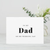 Elegant & trendy Aan mijn vader op mijn trouwdag (Staand voorkant)