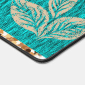 Elegant Trendy Blauwgroen Bureaumat (Hoek)